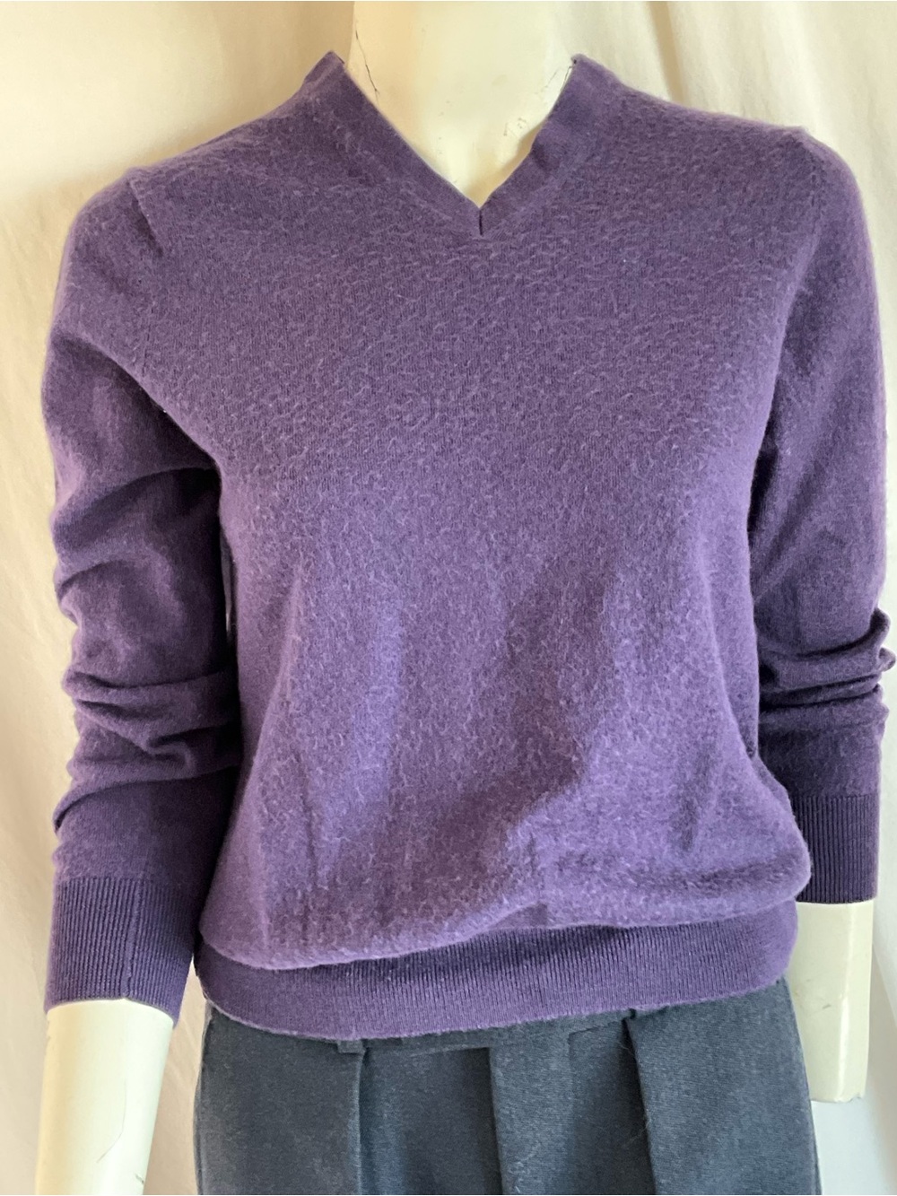 Britches 50% Merino Wool Purple  Cozy Soft Sweater M